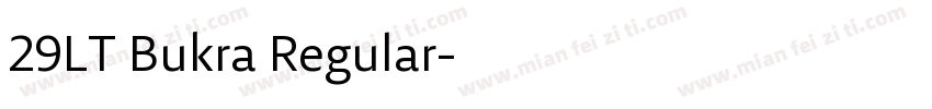 29LT Bukra Regular字体转换